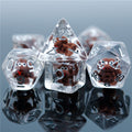 Teddy Dog Dice 7-Dice Set Resin Dungeons and Dragons Dice