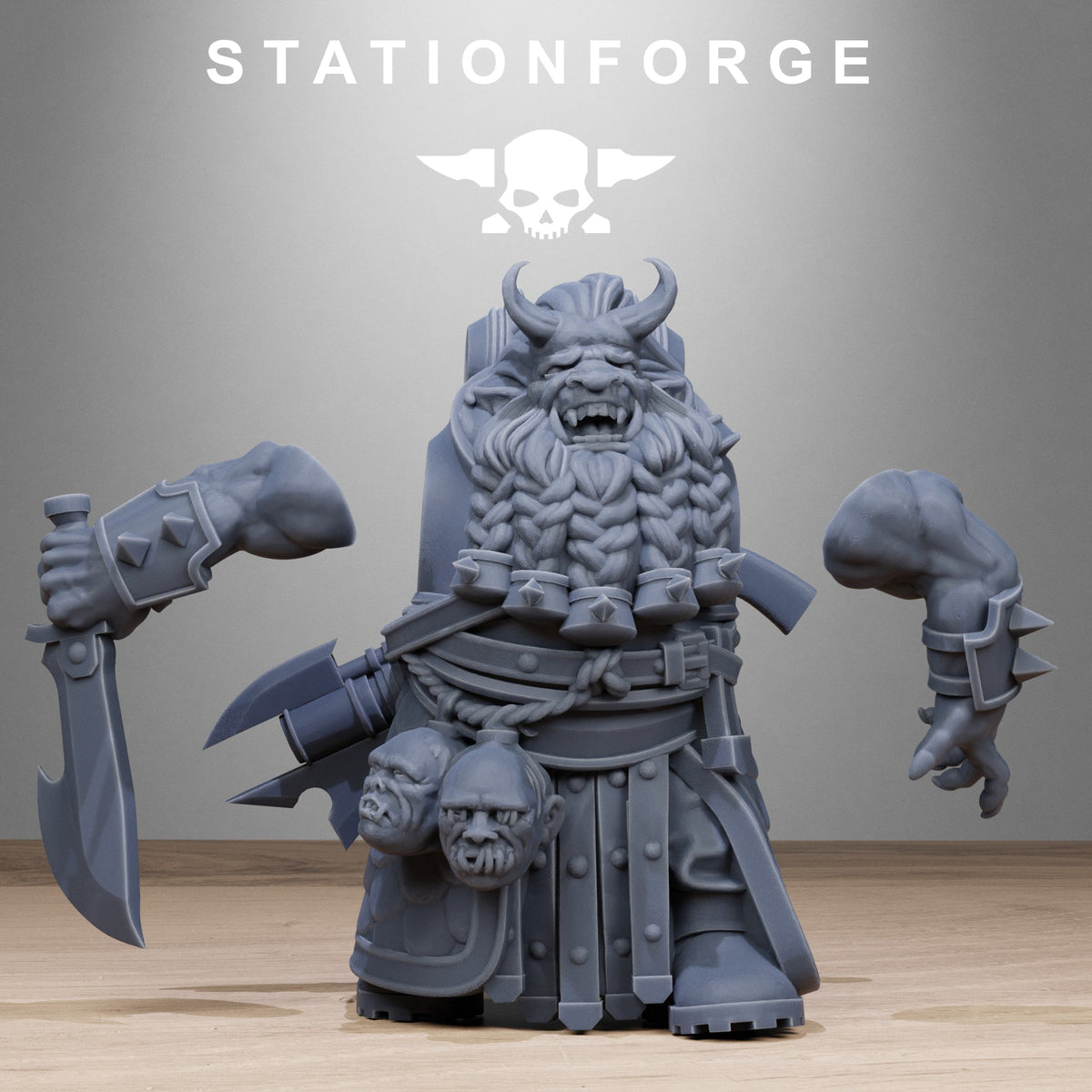 3D Printed Corrupted Guard Dwarves by StationForge Miniatures