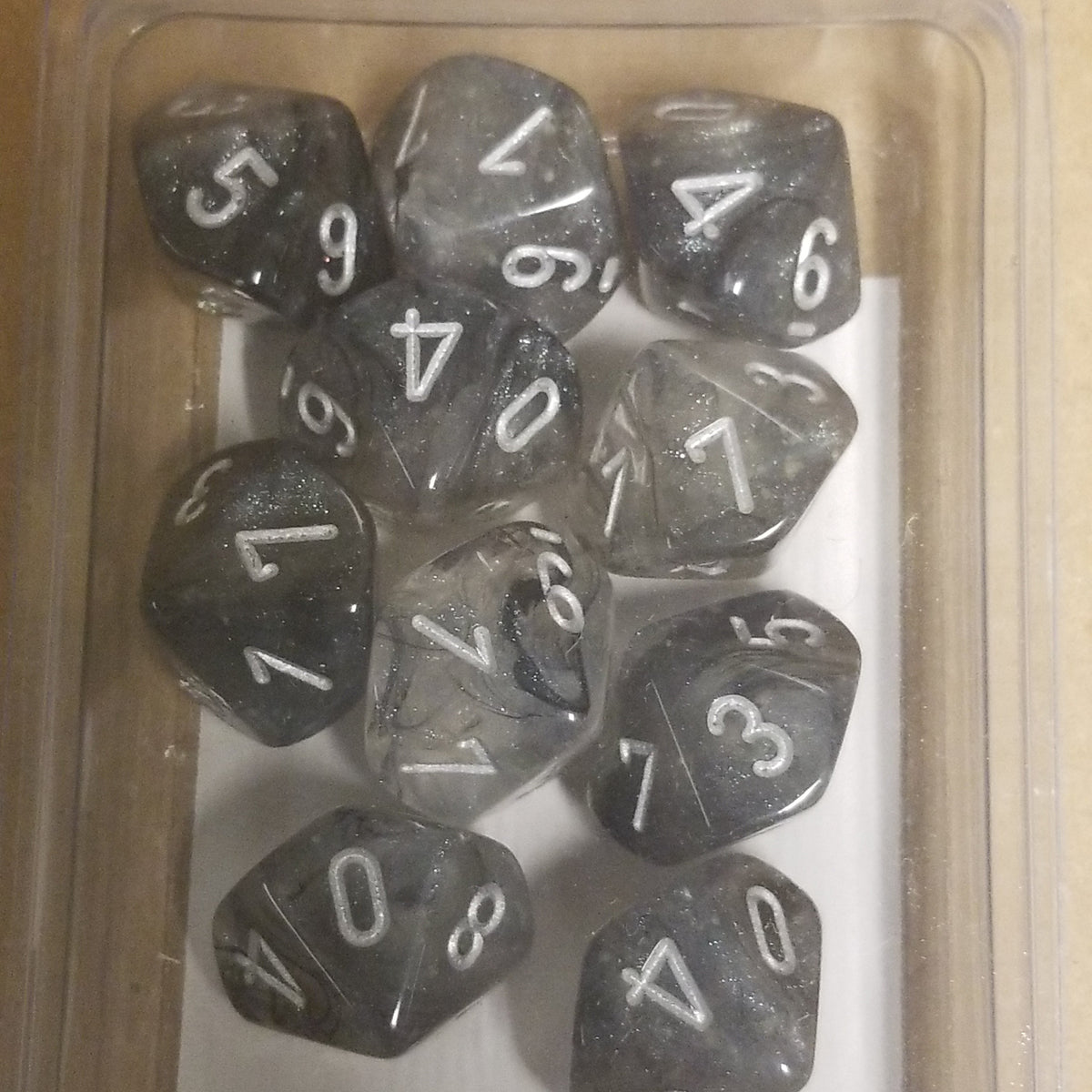 Borealis Light Smoke/silver 7-Dice / 16mm / 12mm / 30mm Luminary