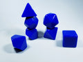 Blue Blank 7-Dice Set d4, d6, d8, d10, d12, d20 for Customization Ready DIY Bescon