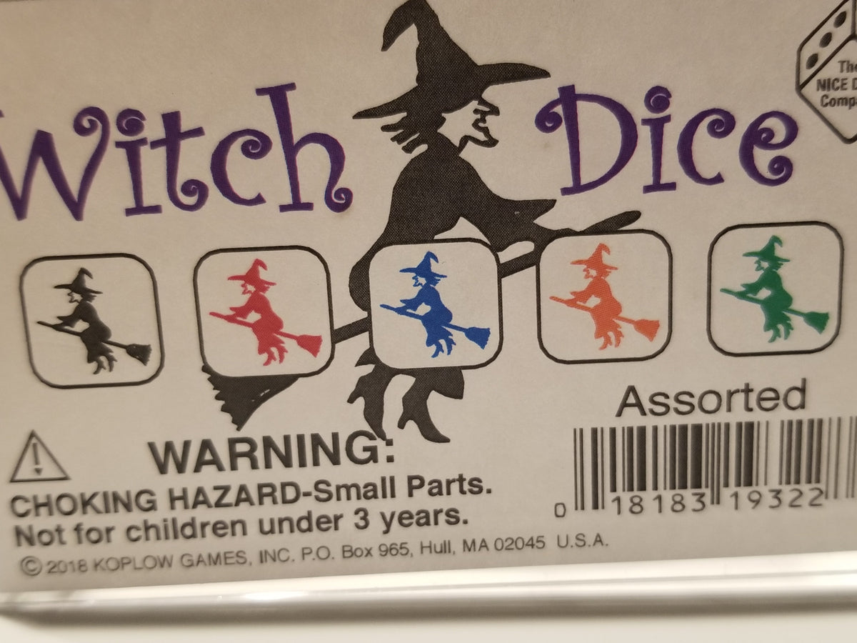 Green Witch Hats Dice Custom 16mm