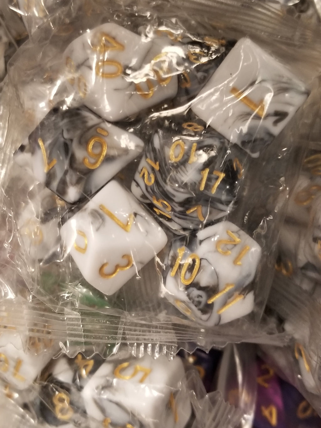 Random 7-Dice Set | Dnd Dice for Tabletop Gaming Variety of Colors