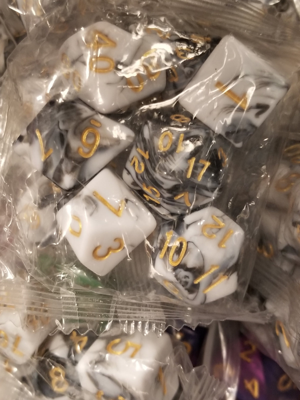 Random 7-Dice Set | Dnd Dice for Tabletop Gaming Variety of Colors