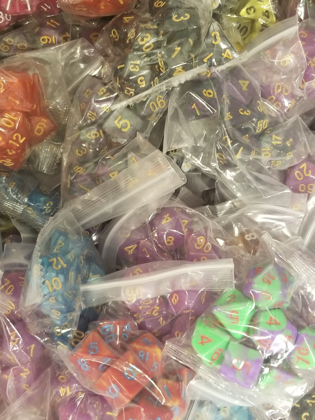 Random 7-Dice Set | Dnd Dice for Tabletop Gaming Variety of Colors