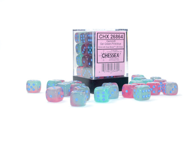 Gemini® Polyhedral Gel Green-Pink/blue Luminary™ 7-Die Set  / 16mm / 12mm / 30MM