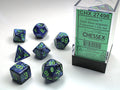 Lustrous® Polyhedral Dark Blue with Green 7-Die Set – Out of Print