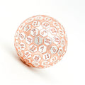 Pink & Silver Plated Ancient Metal d100 Dungeons and Dragons RPG
