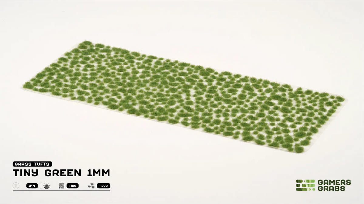 Gamers Grass | Tiny Tufts | Green (1mm)