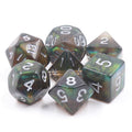 Night Wish: Smoke Grey Glitter Iridescent Effect 7-Dice Set