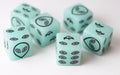 NEW Green Dice with Black Aliens GLOWS Dice 6 Sided Bunco RPG D6 16mm Roll