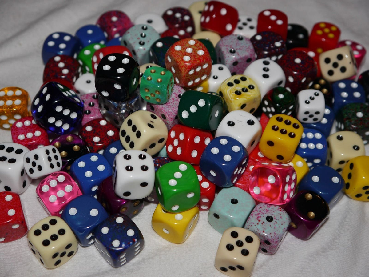 Random d6 Gaming RPG Yahtzee Dice Multi Colors Sizes Quality