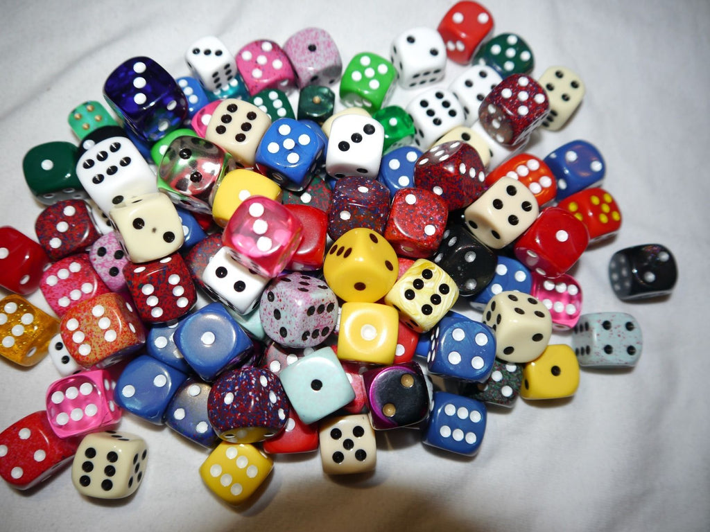 Random d6 Gaming RPG Yahtzee Dice Multi Colors Sizes Quality