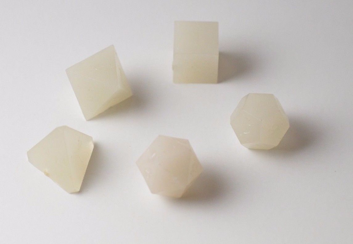 Vintage Ultra Rare Windmill Dice Poly Dice Set (5) RPG DnD Glows in the Dark