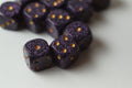 Hurricane Speckled 12mm D6 Pipped | Small Pipped Purple Dice (sold per piece)