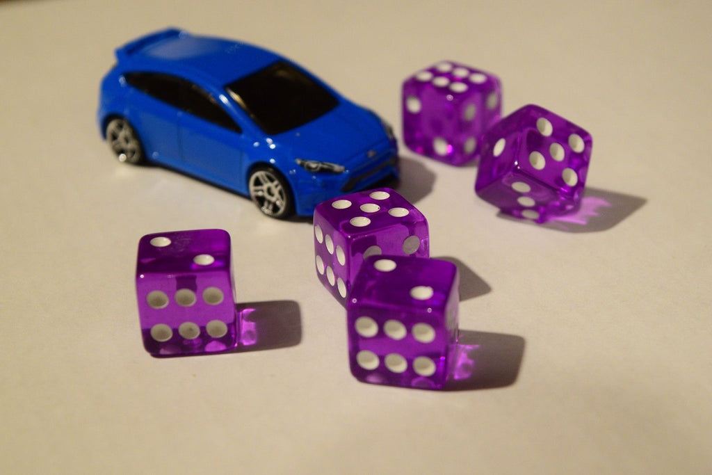 NEW 10 Transparent Purple RPG Bunco Gaming Dice Set 16mm D6 Great Quality Yahtze