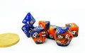 Hot Melt Mini Two Tone Polyhedral RPG Dice Set Small D4-D20 in Tube