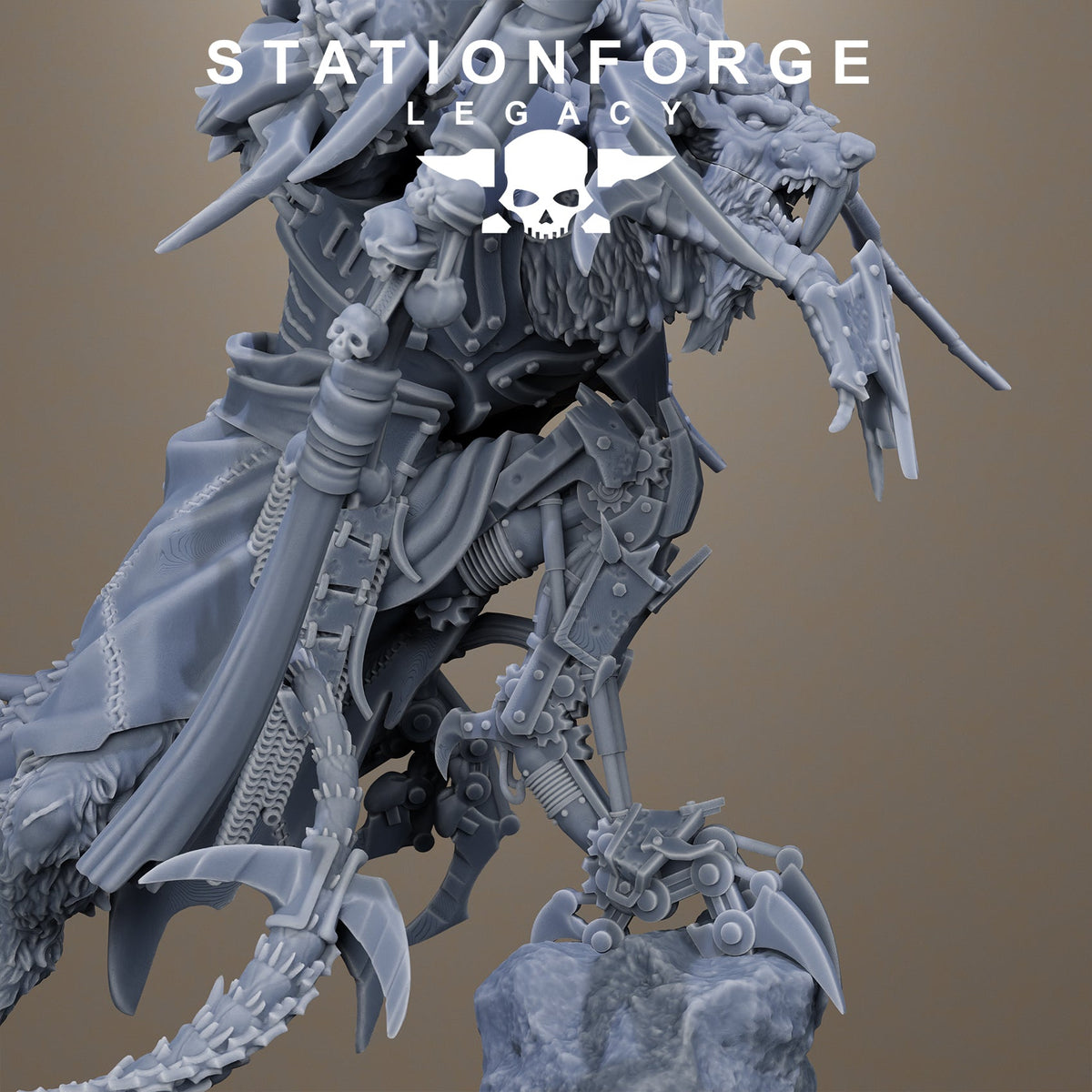3D Printed Rotfang King by Stationforge Legacy Miniatures