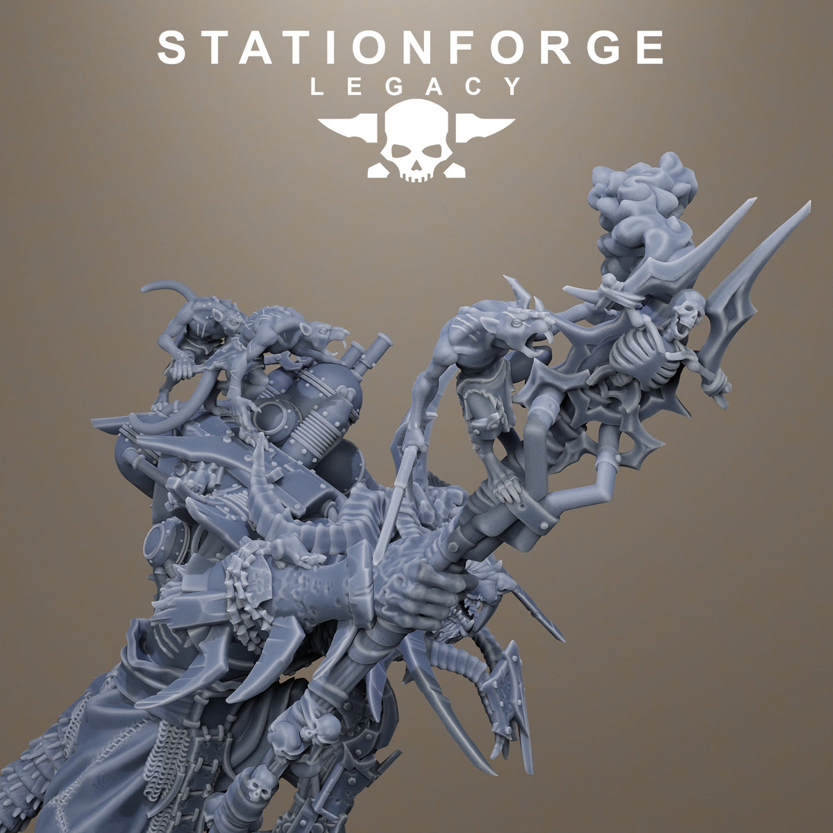3D Printed Rotfang King by Stationforge Legacy Miniatures