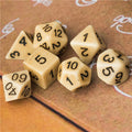 Brown Imitation Stone DND Dice RPG Resin Dice (46g)