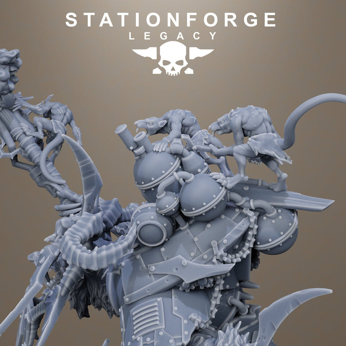 3D Printed Rotfang King by Stationforge Legacy Miniatures