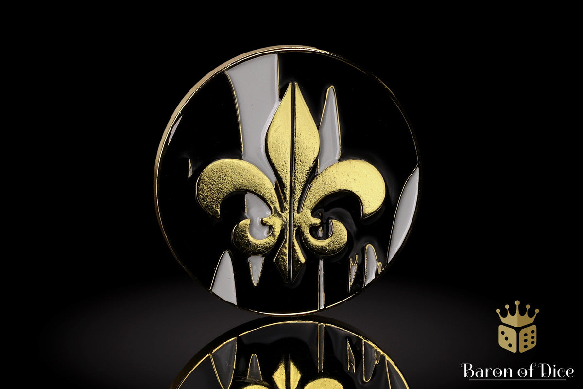 Fleur De Lis | Heritage | Metal Combat Gauge | Baron Coin™ Compatible