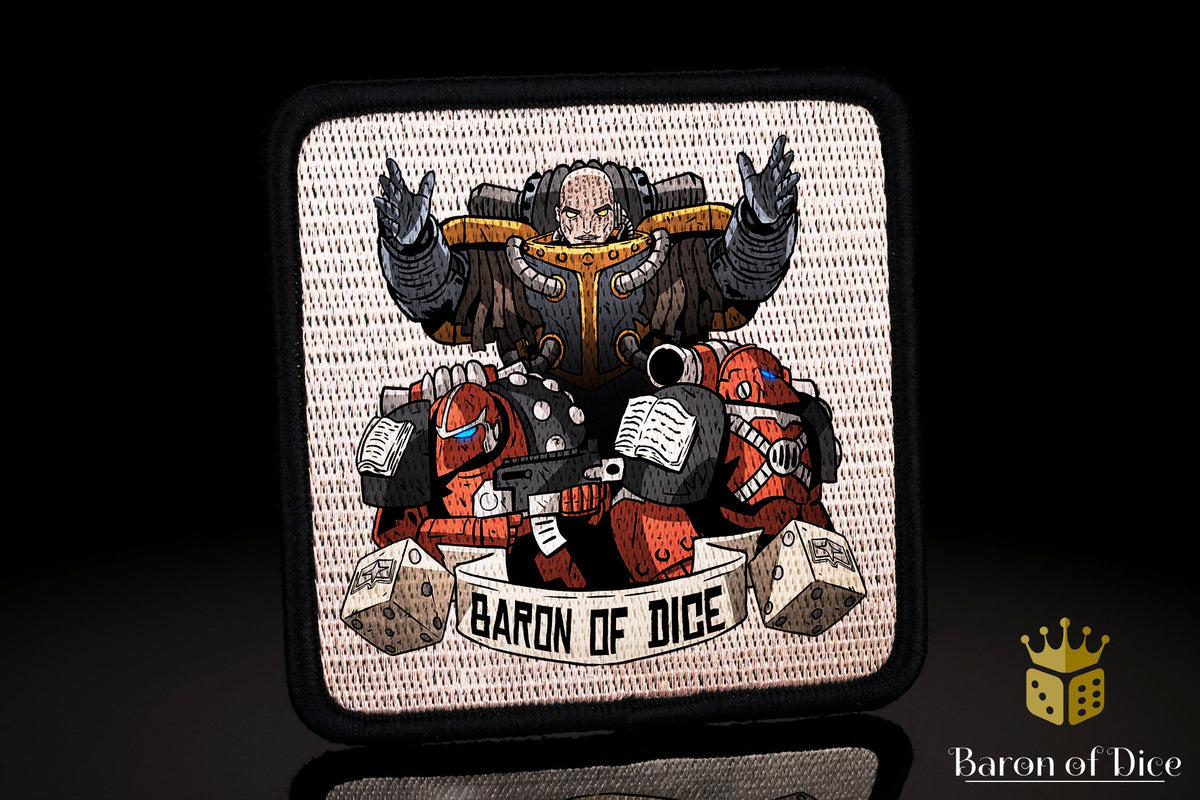 Flaming Book | Baron's Bag Compatible | Patches