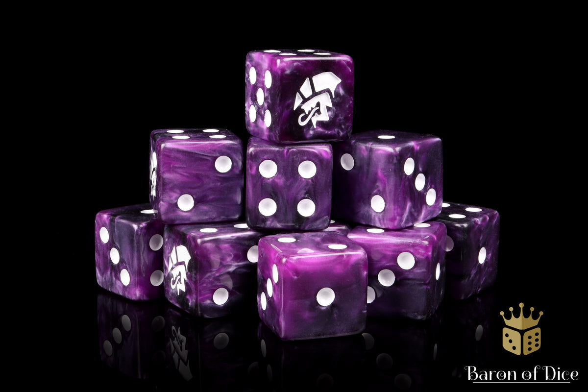 Alien Dice | Purple & White