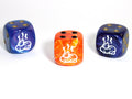 Poop d6 (Dice colors are filled at random) Pipped Dice 16mm | Sold Per Die