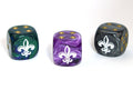 Fleur d6  (Dice colors are filled at random) Pipped Dice 16mm | Sold per piece