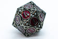 Single d6/d20 Black w/Maroon Deadly Arrow Dice