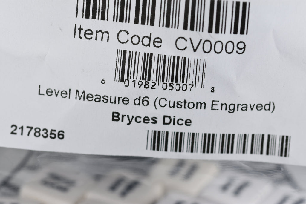 Level Measure d6 | Lower Level, Equal Level, Higher Level