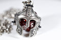 Pendant d20 Helmet w/ Old Silver Finish