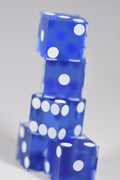Powder Baby Blue Casino Dice d6 19mm Razor Edge RARE
