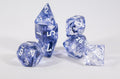 Chessex Polyhedral 7 Die Nebula Black w/ White Numbers Set Of 7 Dice CHX 27408