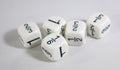 Math Fractions Dice  Kids Math Dice Game 1, 1/2, 1/3, 2/3, 5/6, 1/6