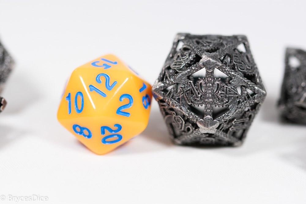 (Ruthless Red) Deadly Dragon Dice: Shards of Oblivion Hollow Metal