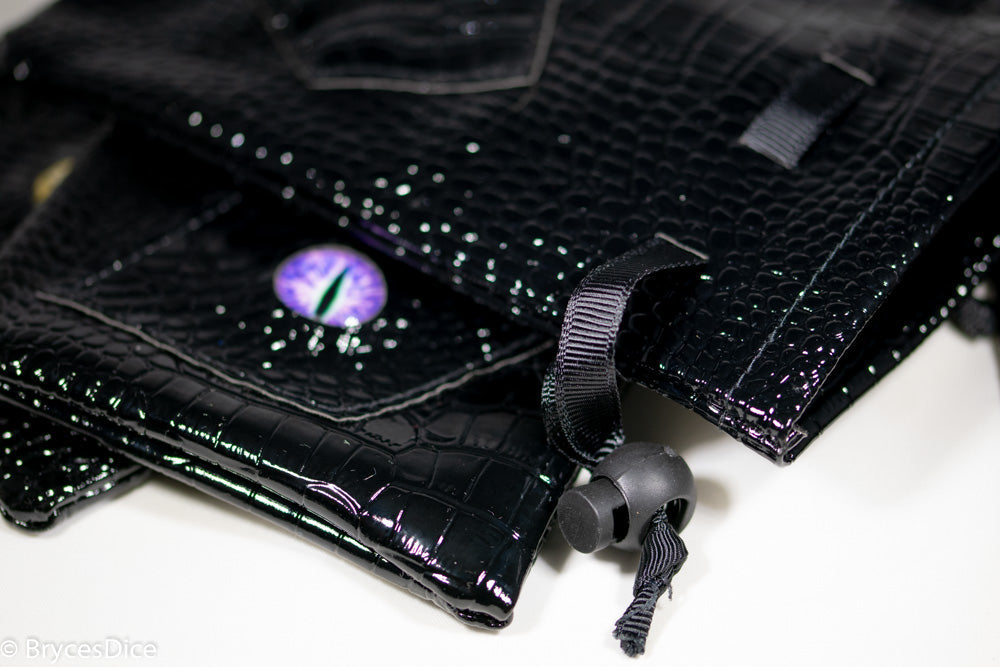 Dragon Scale Dice Bag 6x4 Inch w/Dragon Eye