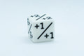 White D6 MTG +1/+1 Counter Dice  - Magic: The Gathering DnD d6 Stats (Sold Per Die)