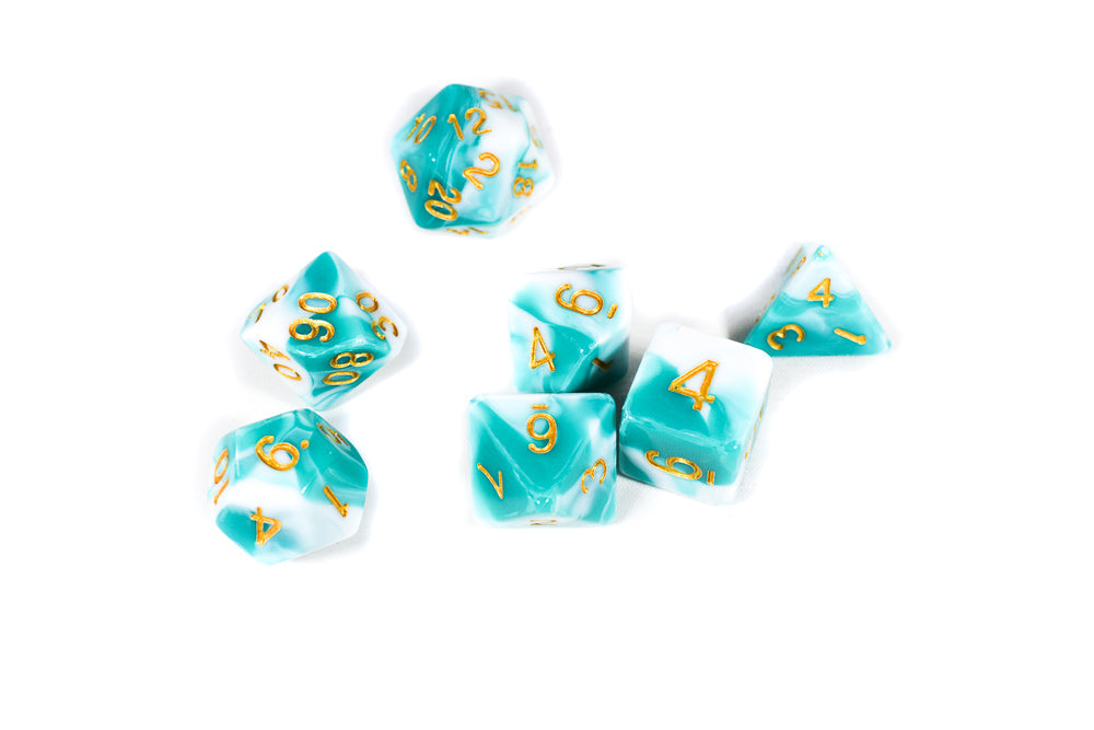 Spirit Life Dual Color Swirl Green/White (some have rough edges)