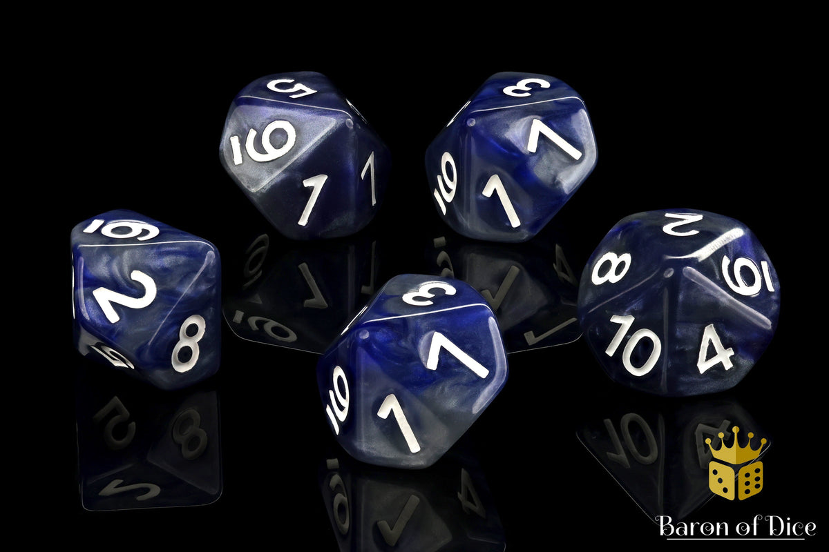 Counter | Blue and Silver D10