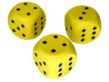 50mm Foam Round Cornered Pips Yellow/black