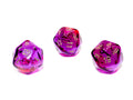 Single d20 Gemini Polyhedral Translucent Red-Violet w/gold d20 (Sold per die)