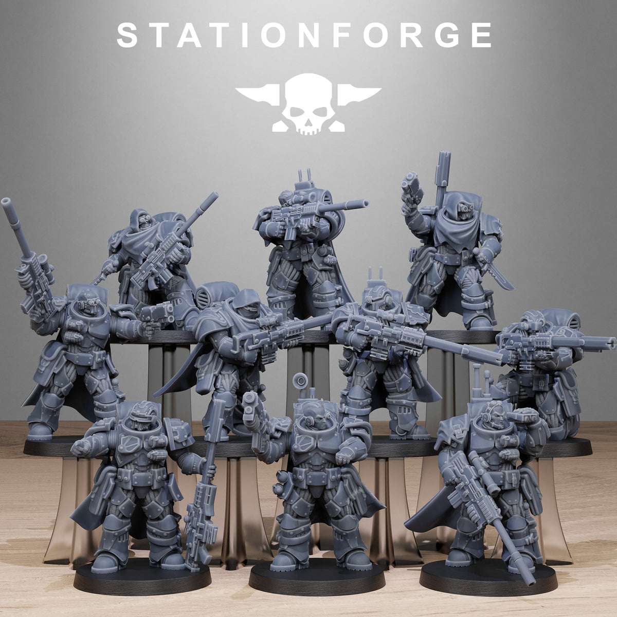 3D Printed Socratis Snipers x10 by StationForge Miniatures