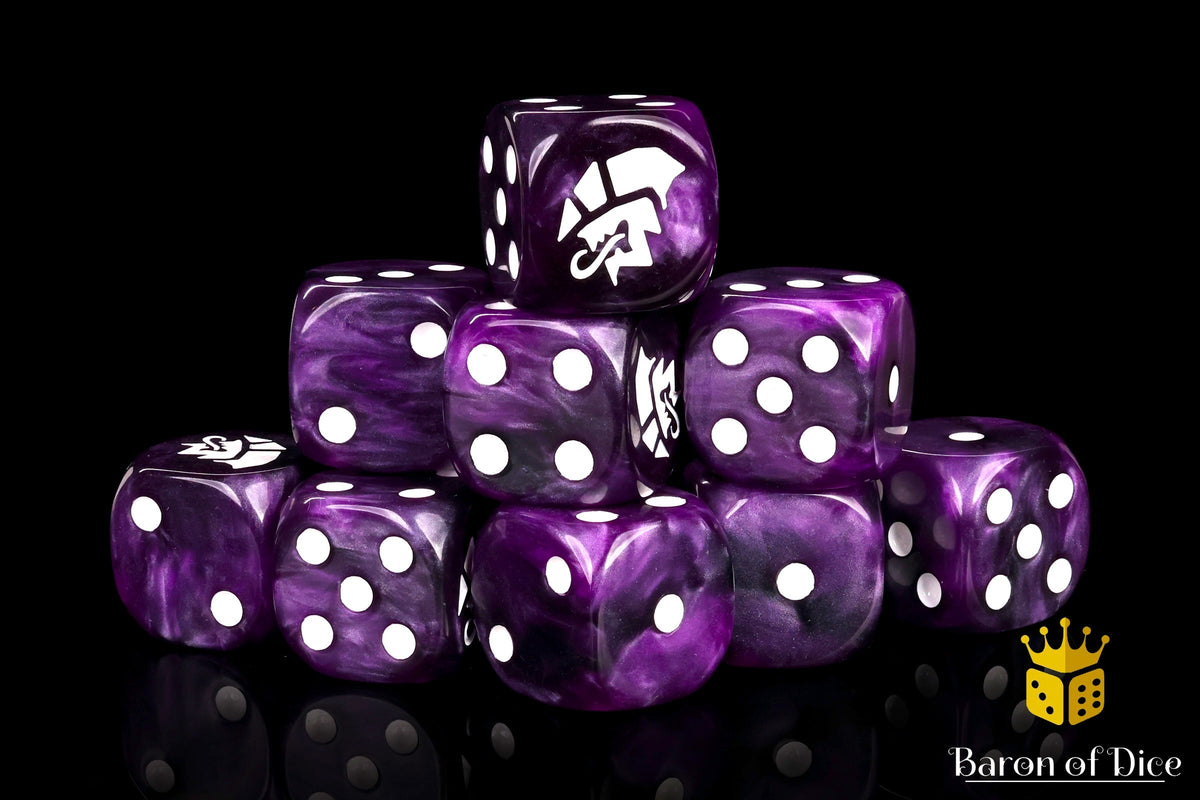 Alien Dice | Purple & White