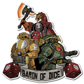 Premium Vinyl Stickers - Space Dwarves