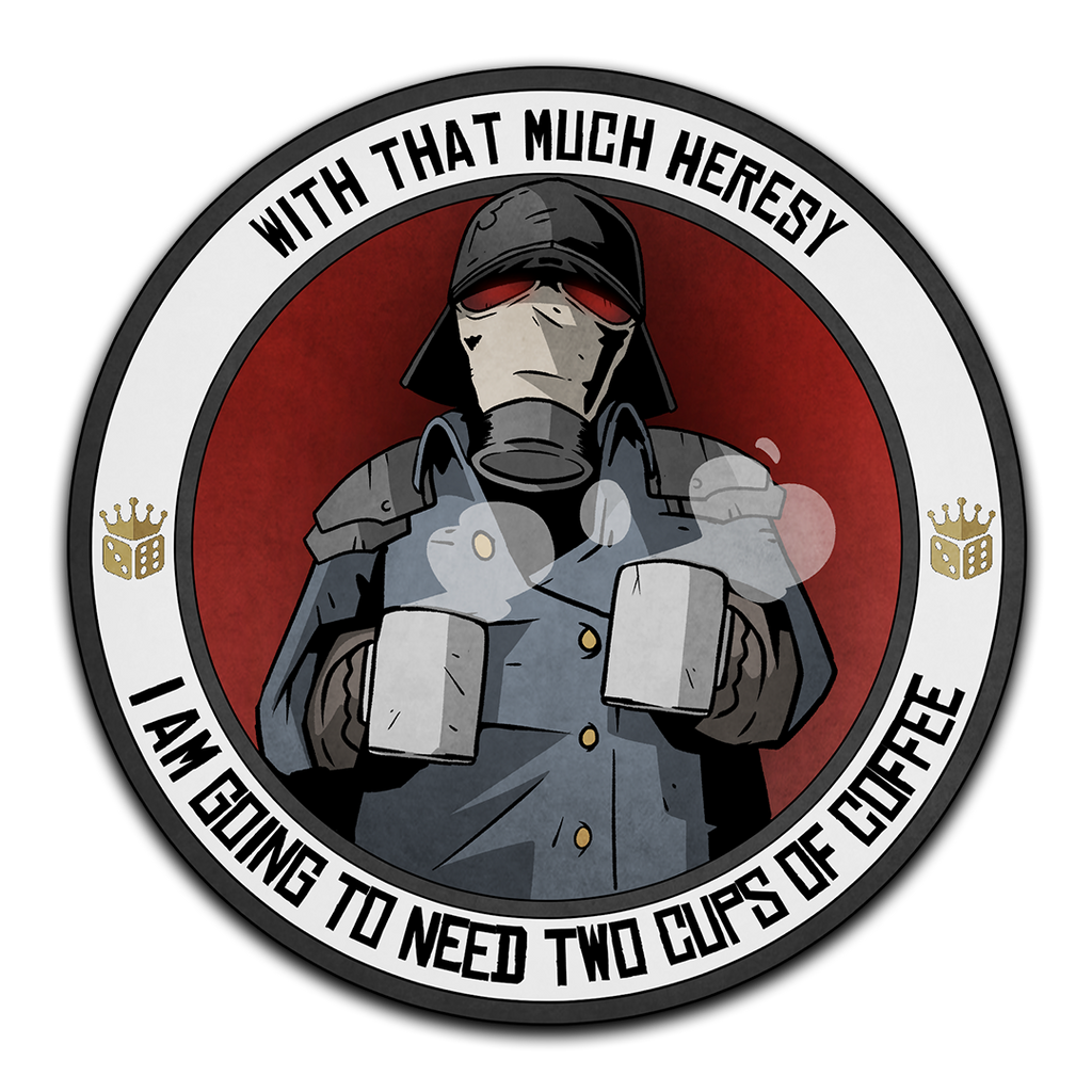 Premium Vinyl Stickers - Two Cups For Heresy