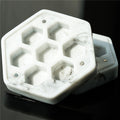 Resin Hexagon Box for Dnd Dice Case (White & Black）