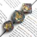 Glitter Mini Gearwheel Dice 7-Dice Dungeons and Dragons RPG