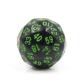 D60-Black Opaque w/Green Numbers