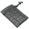 Leather Dice Bag with Skull sporting d20 Tattoo